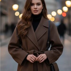 Aurora Luxe | Classic Belted Structured Overcoat